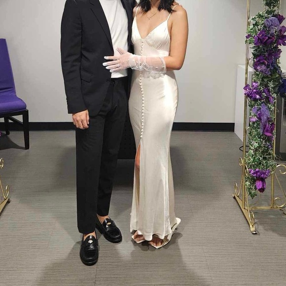 Shona Joy La Lune Slip Dress Ivory Bridal - Picture 7 of 7